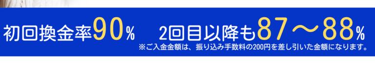 バンクレジット換金率